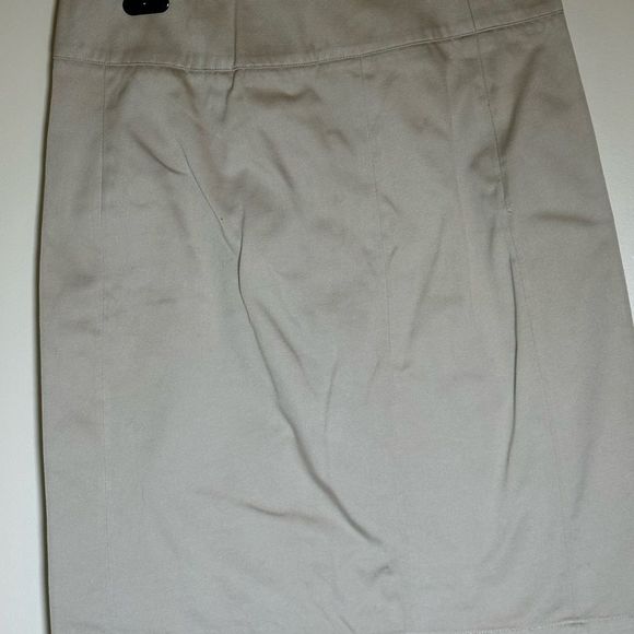Ulla Johnson pencil skirt Beige silver button  8 Ulla Johnson tan career pencil - Picture 5 of 15
